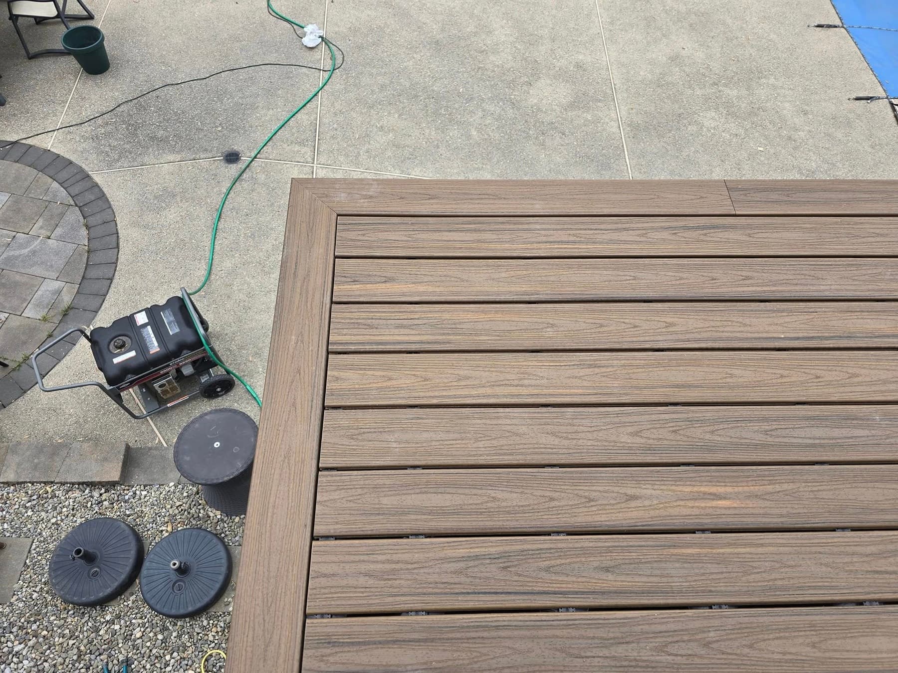 Outdoor living project in progress in Doylestown