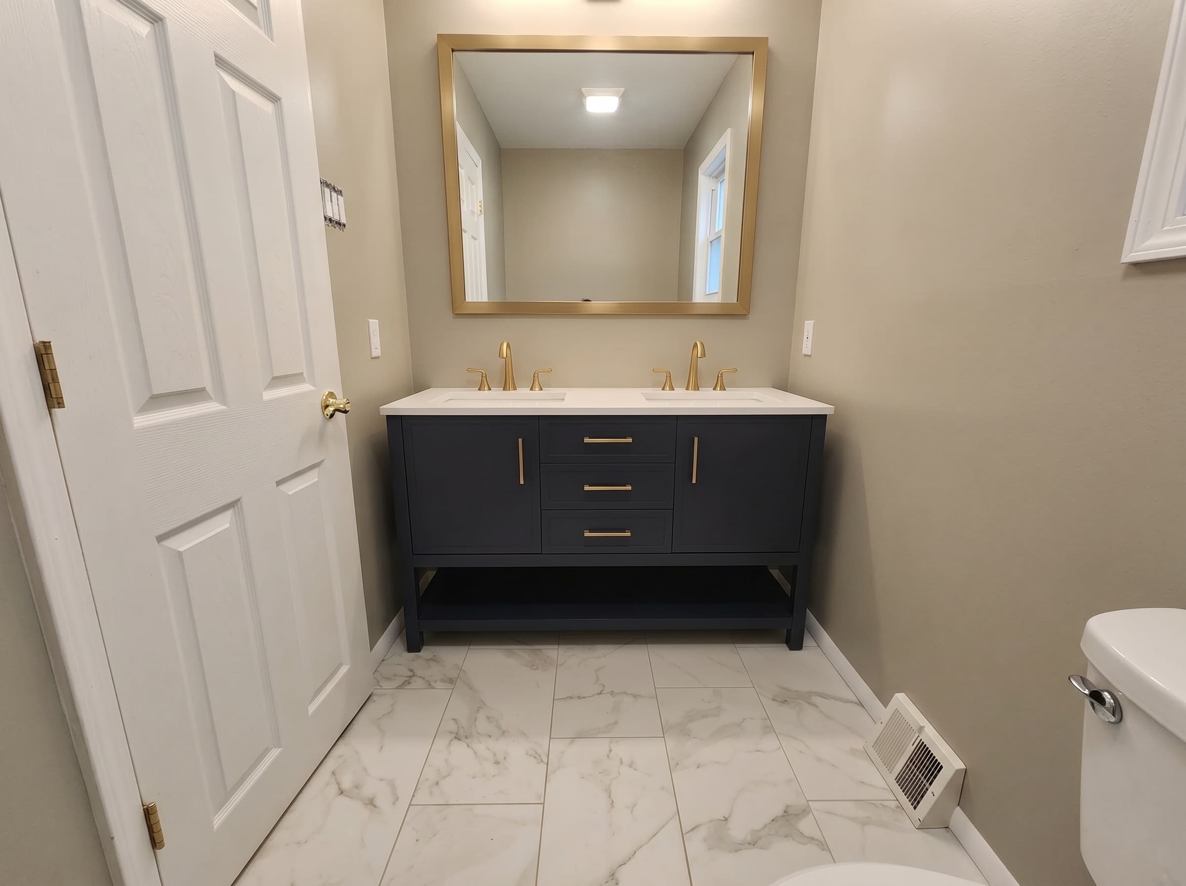 Bathroom remodeling project in Warrington