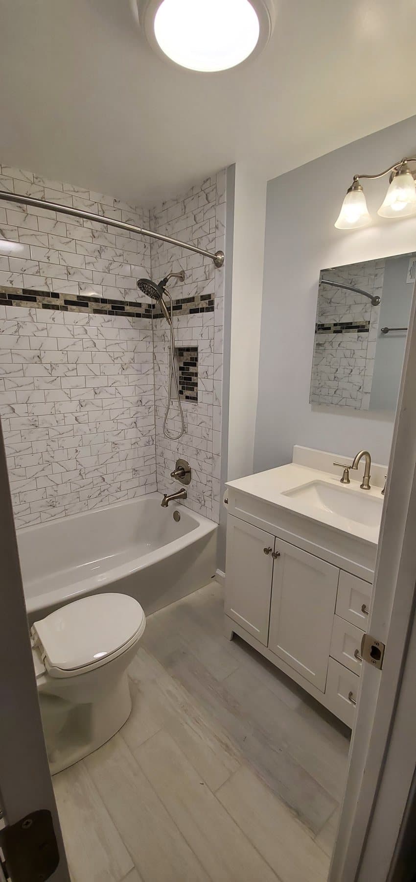Bathroom remodeling project in Warrington