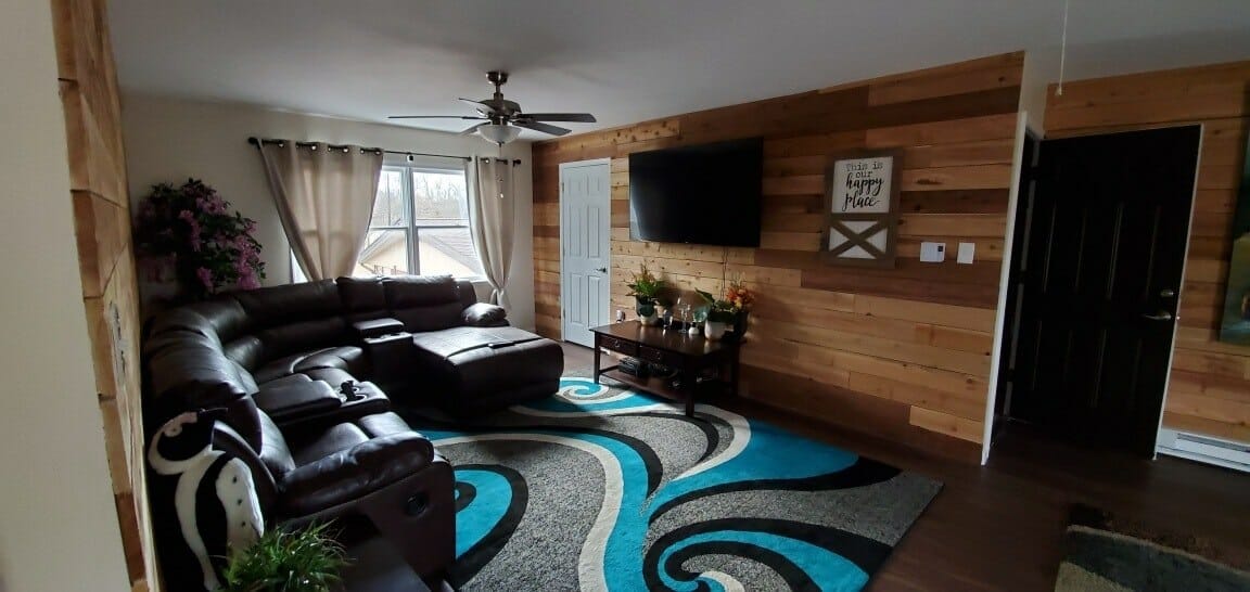 New remodeled family room